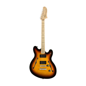 Squier Affinity Series Starcaster Electric Guitar, Maple FB, 3-Tone Sunburst