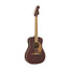 Fender California Malibu Player Small-Bodied Acoustic Guitar, Walnut FB, Burgundy Satin