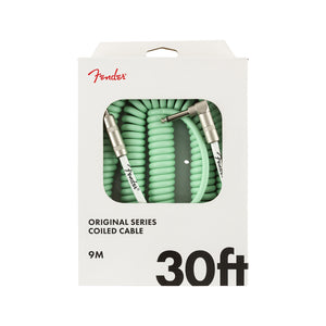 Fender Original Series Coil Cable, 30ft, Surf Green