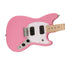 Squier Sonic Mustang HH Electric Guitar w/White Pickguard, Maple FB, Flash Pink