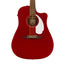 Fender California Redondo Player Acoustic Guitar, Walnut FB, Candy Apple Red